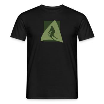 Schifahrer Skifahren - Männer T-Shirt - Schwarz - Vorne - AI Model Male 178 light (178cm)