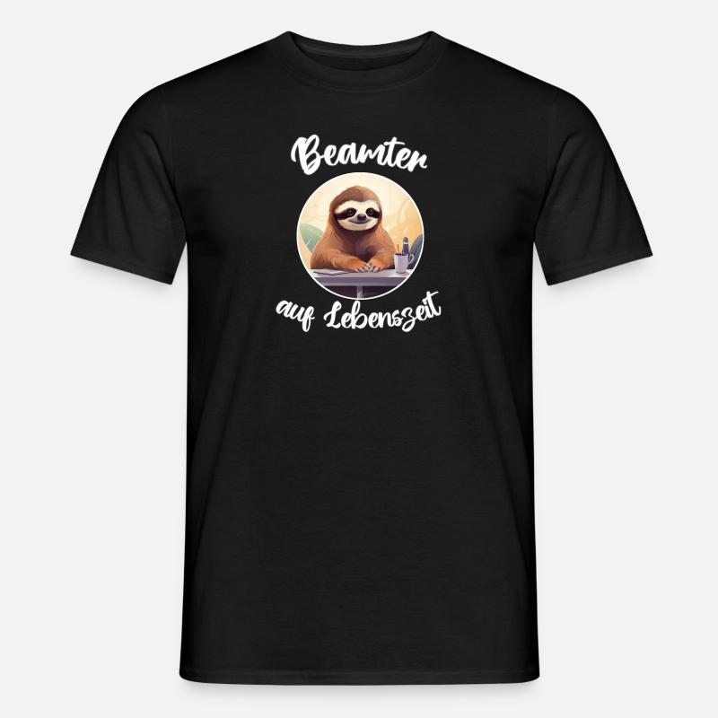 Beamter auf Lebenszeit - Männer T-Shirt - Schwarz