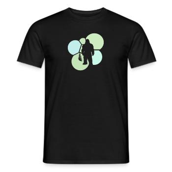 Big foot Bigfoot Yéti Bigfoot - T-shirt homme - noir - Devant - AI Model Male 178 light (178cm)