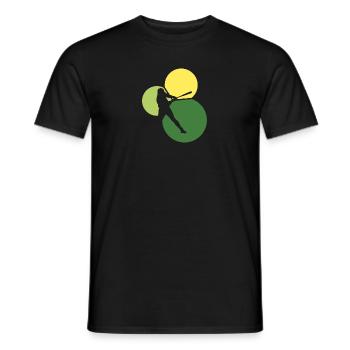 Lanceur Joueur de Softball Softball - T-shirt homme - noir - Devant - AI Model Male 178 light (178cm)