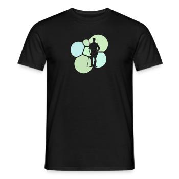Billiard player Billiard player Billiard player - Men's T-Shirt - black - Front - AI Model Male 178 light (178cm)