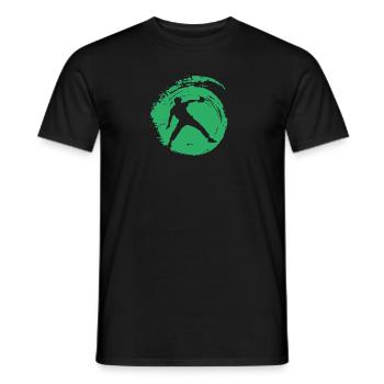 Tischtennisball Tischtennisschläger - Männer T-Shirt - Schwarz - Vorne - AI Model Male 178 light (178cm)