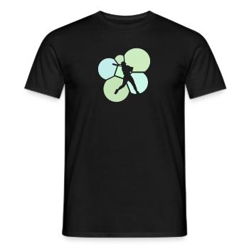 Joueur de softball Joueur de softball lanceur - T-shirt homme - noir - Devant - AI Model Male 178 light (178cm)