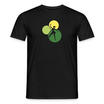 Ballerine, Danseuse de ballet, Danseuse de ballet - T-shirt homme - noir - Devant - AI Model Male 178 light (178cm)