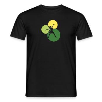 Ballerine, Danseuse de ballet, Danseuse de ballet - T-shirt homme - noir - Devant - AI Model Male 178 light (178cm)
