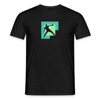 Table Tennis Table Tennis Table Tennis Ball - Men's T-Shirt - black - Front - AI Model Male 178 light (178cm)