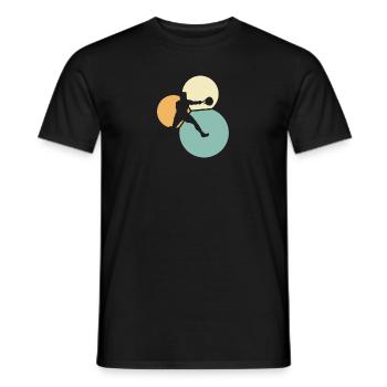 Squash Players Squash Players Squash Rackets - Men's T-Shirt - black - Front - AI Model Male 178 light (178cm)