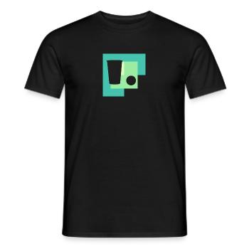 Beerpong Bierpong Bierflasche - Männer T-Shirt - Schwarz - Vorne - AI Model Male 178 light (178cm)