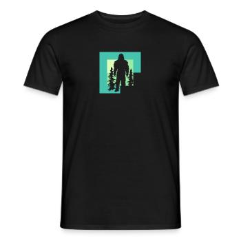 Yeti Bigfoot Big foot - Men's T-Shirt - black - Front - AI Model Male 178 light (178cm)