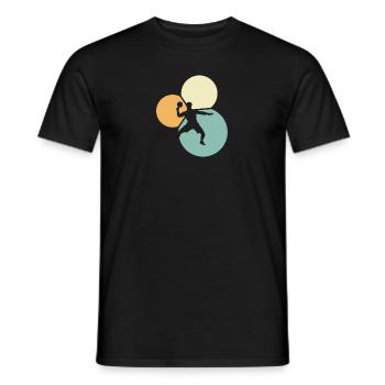 Table tennis rackets Table tennis Table tennis - Men's T-Shirt - black - Front - AI Model Male 178 light (178cm)