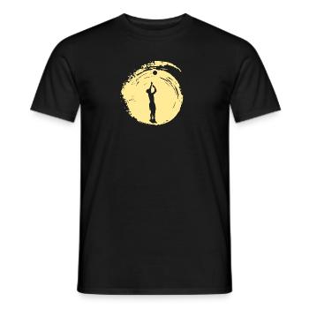 Volley-ball Volley-ball Volley-ball de plage - T-shirt homme - noir - Devant - AI Model Male 178 light (178cm)