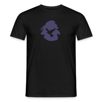 Ailes, Animaux, Oiseaux - T-shirt homme - noir - Devant - AI Model Male 178 light (178cm)