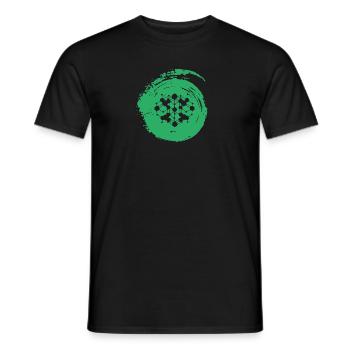 Cryptowährung Bitcoin Cryptocurrency - Männer T-Shirt - Schwarz - Vorne - AI Model Male 178 light (178cm)
