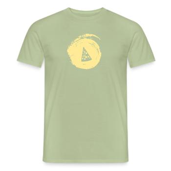 Mouse Gourmet Cheese - Men's T-Shirt - sage - Front - AI Model Male 178 light (178cm)