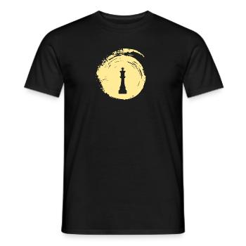 Chessboard, Chess Player, Bishop - Men's T-Shirt - black - Front - AI Model Male 178 light (178cm)