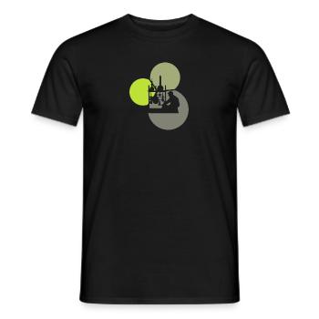 Molécule Molécule Chimique - T-shirt homme - noir - Devant - AI Model Male 178 light (178cm)