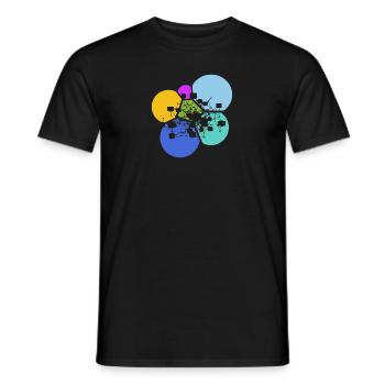Cryptocurrency Bitcoin Crypto - Men's T-Shirt - black - Front - AI Model Male 178 light (178cm)