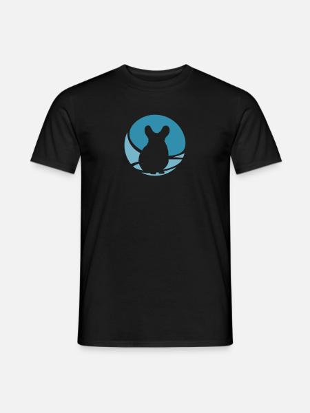 Streifenhörnchen Chinchilla Chinchilla - Männer T-Shirt - Schwarz
