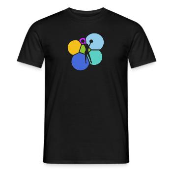 Pom-pom girl pompon girlie - T-shirt homme - noir - Devant - AI Model Male 178 light (178cm)