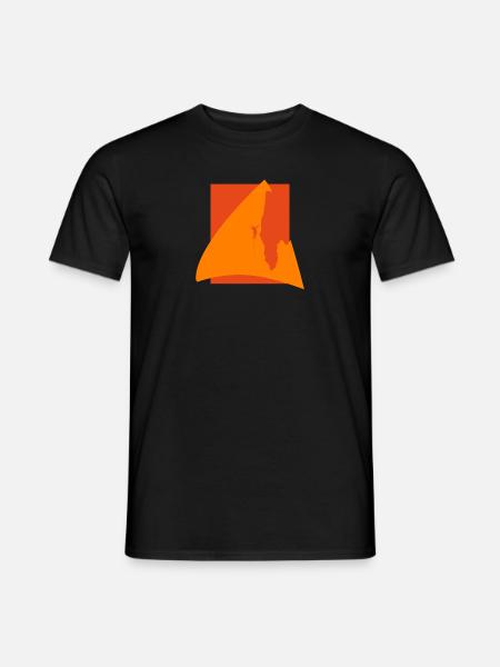 Alpinist Seilklettern Kletterer - Männer T-Shirt - Schwarz