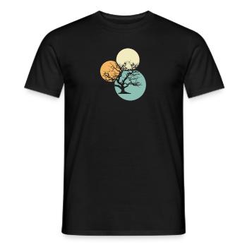 Botanical Botany Botanical - Men's T-Shirt - black - Front - AI Model Male 178 light (178cm)