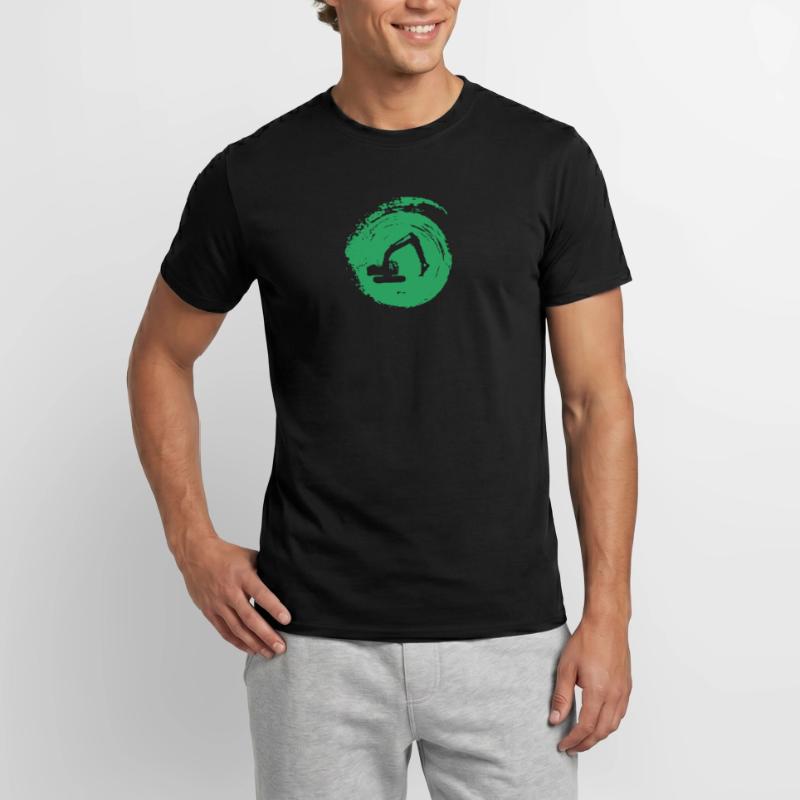 Baggerfahrerin Baggerfahrerin Baggerfahrer Männer T-Shirt