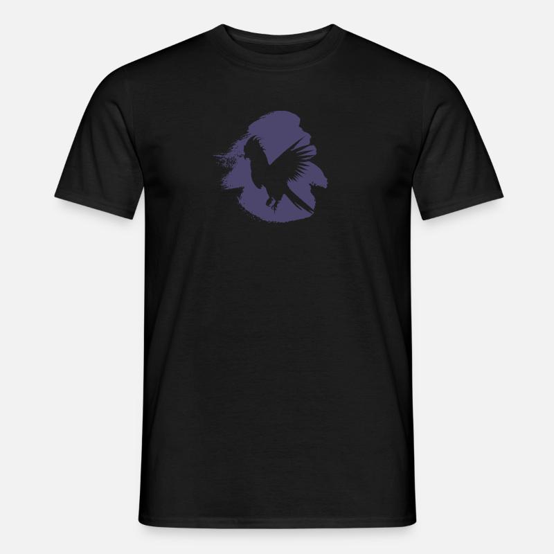 Papagei Kakadu Ara - Männer T-Shirt - Schwarz