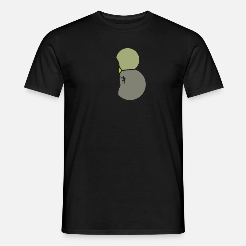 Bergsteigen Bergsteigen Seilklettern - Männer T-Shirt - Schwarz