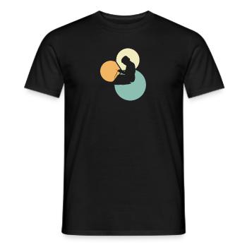 Couture Crochet Laine - T-shirt homme - noir - Devant - AI Model Male 178 light (178cm)