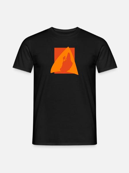 Climber Mountain Summit - Men's T-Shirt - black