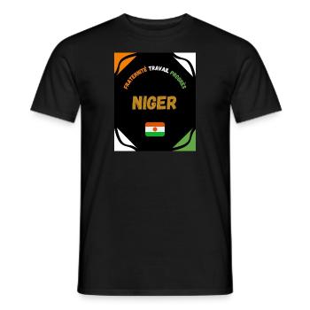 NIGER - Men's T-Shirt - black - Front - AI Model Male 178 light (178cm)