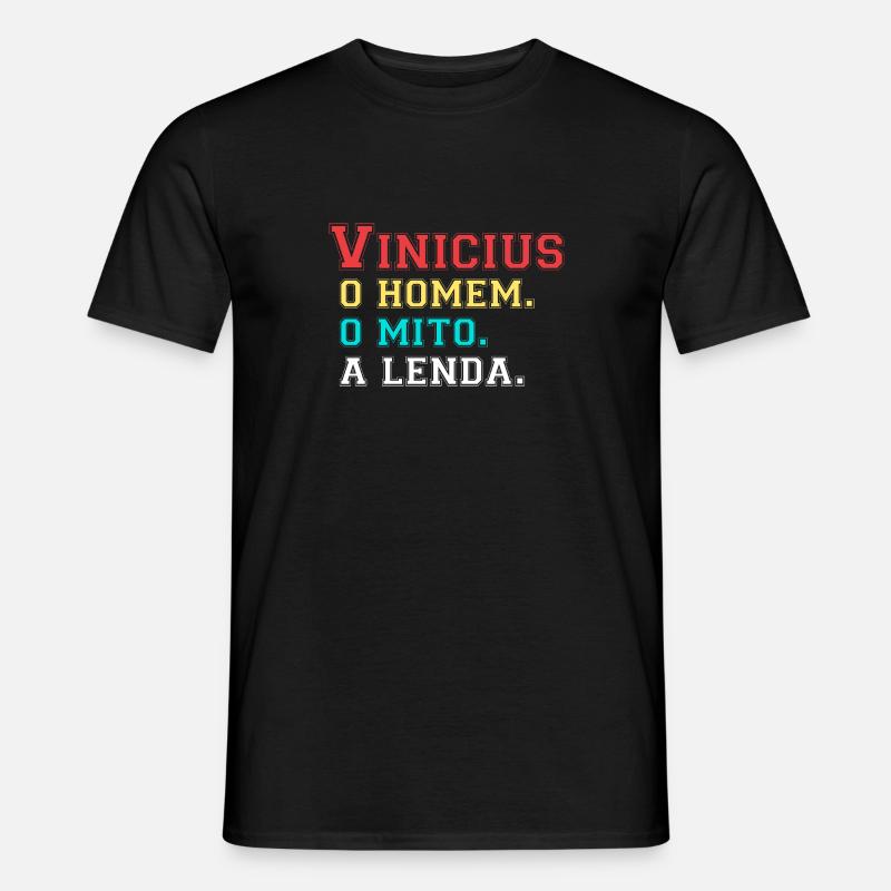 Vinicius - Eine Lenda - Männer T-Shirt - Schwarz