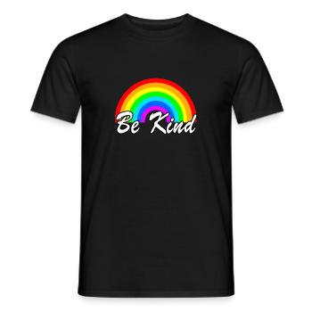 Sei freundlich Autismus-Bewusstsein Regenbogen Wähle Freundlichkeit - Männer T-Shirt - Schwarz - Vorne - AI Model Male 178 light (178cm)