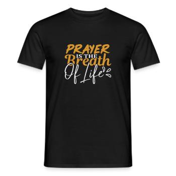 Christliche Sprüche - Männer T-Shirt - Schwarz - Vorne - AI Model Male 178 light (178cm)