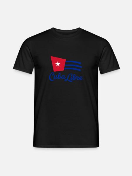 Kuba frei - Männer T-Shirt - Schwarz