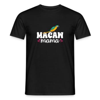 Gelbbrustara Papagei Blue And Yellow Macaw - Männer T-Shirt - Schwarz - Vorne - AI Model Male 178 light (178cm)