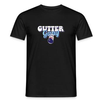 Gutter Gang Bowling Team Club Coach Funny Bowler - Men's T-Shirt - black - Front - AI Model Male 178 light (178cm)