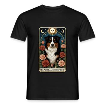 Australischer Schäferhund - Männer T-Shirt - Schwarz - Vorne - AI Model Male 178 light (178cm)