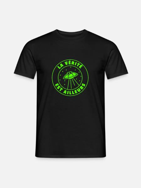 OVNI Vérité est ailleurs - T-shirt homme - noir