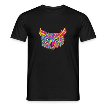 Pansexual Pride Funny Design Colors by PANSEXUAL - Men's T-Shirt - black - Front - AI Model Male 178 light (178cm)
