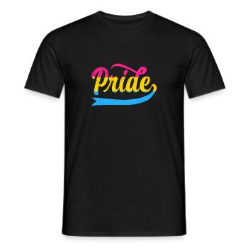 LGBT Rainbow Gay Pride Homo Lesbienne Gay - T-shirt homme - noir - Devant - AI Model Male 178 light (178cm)