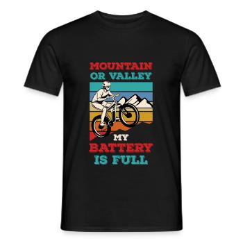Batterie de vélo électrique Batterie Vélo E-Bike - T-shirt homme - noir - Devant - AI Model Male 178 light (178cm)