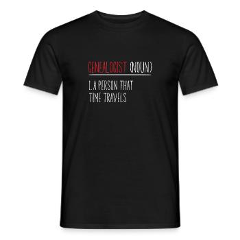 Généalogie Généalogie Généalogie - T-shirt homme - noir - Devant - AI Model Male 178 light (178cm)