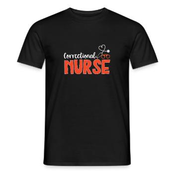 Krankenschwester Strafvollzug Gefängnis - Männer T-Shirt - Schwarz - Vorne - AI Model Male 178 light (178cm)