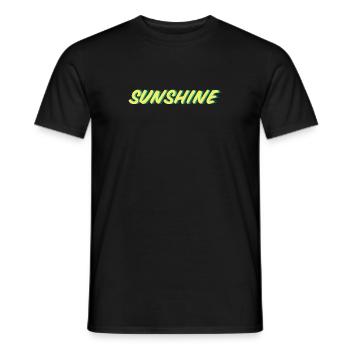 Sunshine - Men's T-Shirt - black - Front - AI Model Male 178 light (178cm)