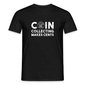Cadeau de collection de pièces numismatiques - T-shirt homme - noir - Devant - AI Model Male 178 light (178cm)