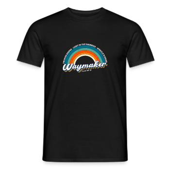 Promise Keeper Miracle Worker Waymaker Vintage - Men's T-Shirt - black - Front - AI Model Male 178 light (178cm)