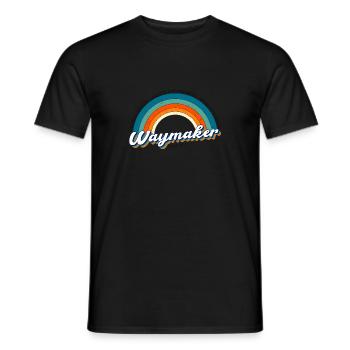 Waymaker Promise Keeper Miracle Worker , Vintage - Men's T-Shirt - black - Front - AI Model Male 178 light (178cm)