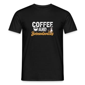 Chien Bernedoodle - T-shirt homme - noir - Devant - AI Model Male 178 light (178cm)