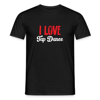 Professeur de claquettes Danseuse de claquettes Claquettes - T-shirt homme - noir - Devant - AI Model Male 178 light (178cm)